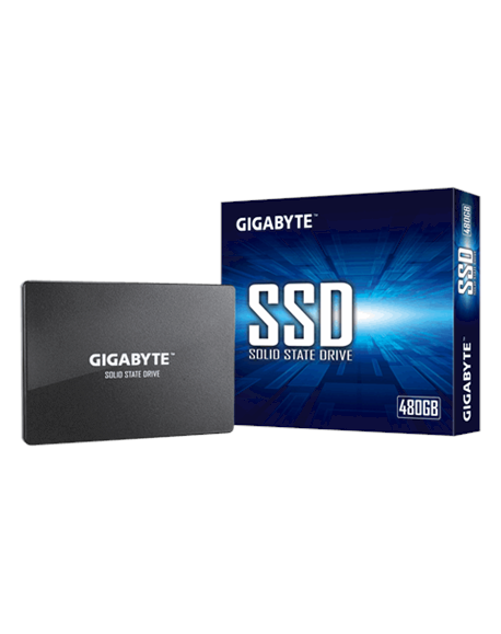 Gigabyte GP-GSTFS31480GNTD 480 GB, SSD interface SATA, Write speed 480 MB/s, Read speed 550 MB/s