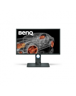 Benq PD3200Q 32 ", VA, QHD, 2560 x 1440 pixels, 16:9, 4 ms, 300 cd/m², Gray-Glossy gray, DVI, HDMI, DP, miniDP, USB, card reader