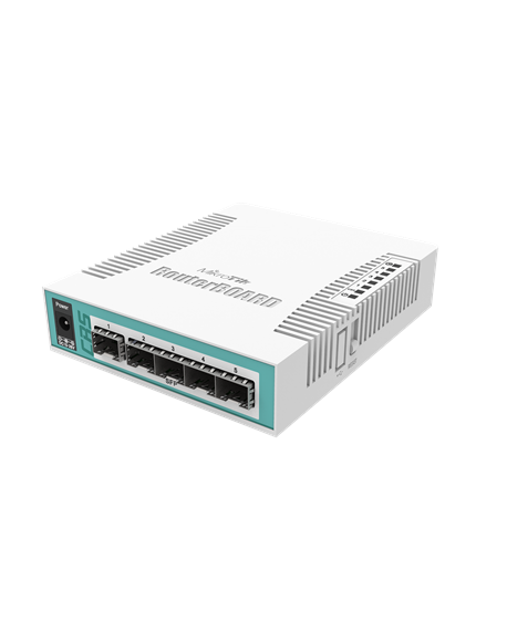 MikroTik Cloud Router Switch CRS106-1C-5S Combo SFP ports quantity 1, Ethernet LAN (RJ-45) ports 1, Desktop, Web Management, 5