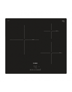 Bosch Hob PUJ611BB1E Induction, Number of burners/cooking zones 3, Black, Display, Timer
