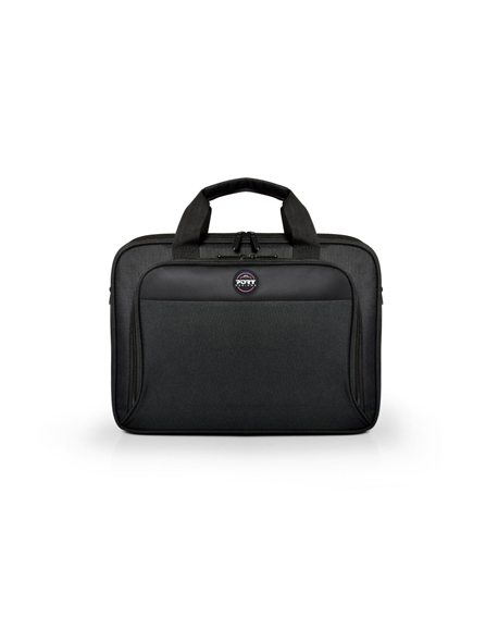 PORT DESIGNS HANOI II CLAMSHELL 105064 Fits up to size 15.6 ", Black, Shoulder strap, Messenger - Briefcase