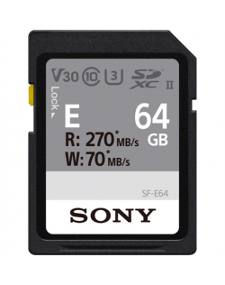 Sony 64GB SF-E Series SDXC UHS-II Memory Card, V30
