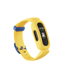 Fitbit Ace 3 Fitness tracker, PMOLED, Heart rate monitor, Waterproof, Bluetooth, Black/Minions Yellow