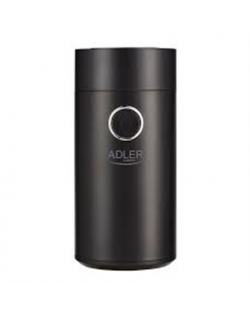 Adler Coffee grinder AD4446bs 150 W, Coffee beans capacity 75 g, Lid safety switch, Black