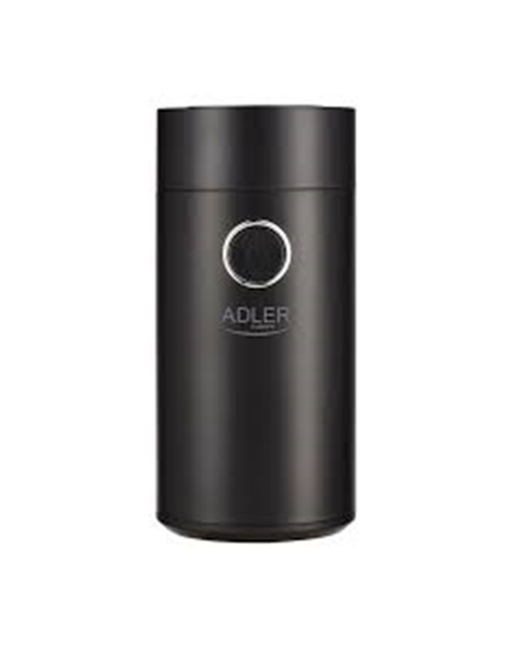 Adler Coffee grinder AD4446bs 150 W, Coffee beans capacity 75 g, Lid safety switch, Black