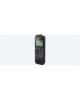 Sony ICD-PX370 MP3 playback, Black, 9540 min, MP3, Monaural, Mono Digital Voice Recorder with Built-in USB,