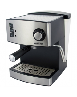 Mesko Espresso Machine MS 4403 Pump pressure 15 bar, Built-in milk frother, Semi-automatic, 850 W, Stainless steel/Black