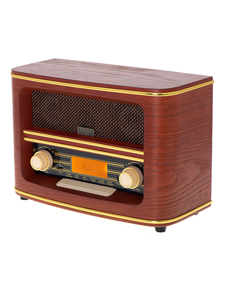 Adler Retro Radio AD 1187 Display LCD, AUX in, Wooden, Alarm function