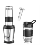 Adler Blender AD 4081 Tabletop, 800 W, Jar material BPA Free Plastic, Jar capacity 0.57 and 0.4 L, Ice crushing, Black/Stainless