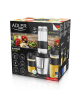 Adler Blender AD 4081 Tabletop, 800 W, Jar material BPA Free Plastic, Jar capacity 0.57 and 0.4 L, Ice crushing, Black/Stainless