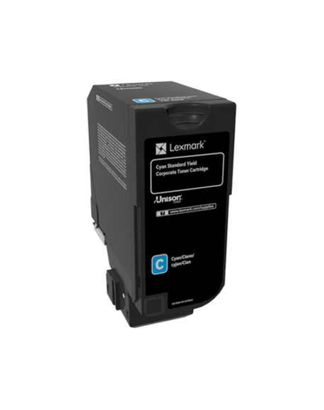 Lexmark Corporate 74C2SCE Laser Toner Cartridge, Cyan