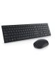 Dell Pro Keyboard and Mouse (RTL BOX) KM5221W Wireless, Wireless (2.4 GHz), Batteries included, US International (QWERTY), Black