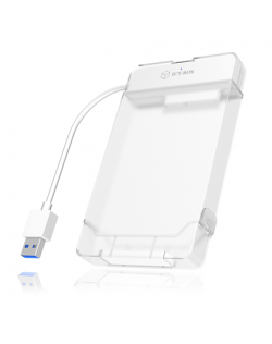 Icy Box-AC703-U3 Adapter cable with protective a cover for 2.5" SATA hard disks to USB 3.0, blue Access LED Raidsonic ICY BOX Ad