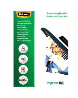 Fellowes Laminating Pouch 100 µ, 216x303 mm - A4, 100 pcs