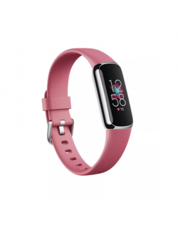 Fitbit Luxe Fitness tracker, Touchscreen, Heart rate monitor, Activity monitoring 24/7, Waterproof, Bluetooth, Platinum/Orchide