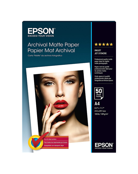 Epson Archival Matte Paper - A4 - 50 Sheets A4