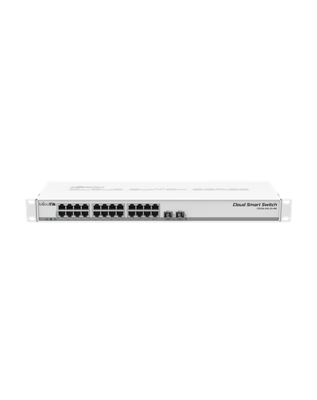 MikroTik Cloud Smart Switch CSS326-24G-2S+RM Managed L2, Rack mountable, 1 Gbps (RJ-45) ports quantity 24, SFP+ ports quantity 2