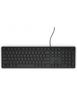 Dell KB216 Multimedia, Wired, Keyboard layout EN, English, Black, Numeric keypad