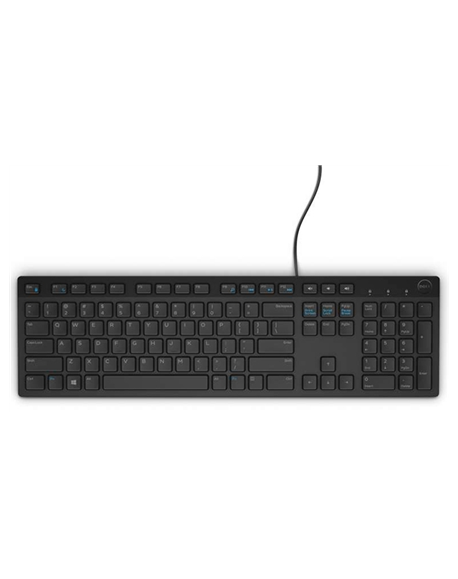 Dell KB216 Multimedia, Wired, Keyboard layout EN, English, Black, Numeric keypad