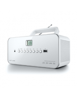 Muse M-28RDW White, Portable radio CD/MP3 Player with USB