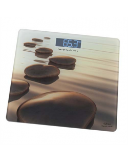 Gallet Personal scale Pierres beiges GALPEP951 Maximum weight (capacity) 150 kg, Accuracy 100 g, Photo with motive
