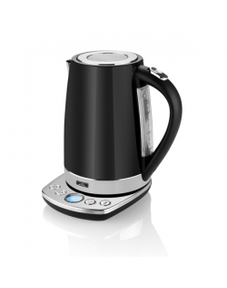 ETA Kettle ETA158790000 With electronic control, Stainless steel, Black, 2200 W, 360° rotational base, 1.7 L