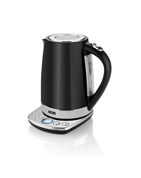 ETA Kettle ETA158790000 With electronic control, Stainless steel, Black, 2200 W, 360° rotational base, 1.7 L