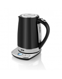 ETA Kettle ETA158790000 With electronic control, Stainless steel, Black, 2200 W, 360° rotational base, 1.7 L