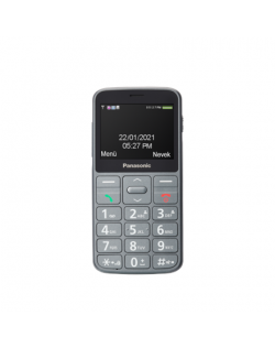 Panasonic KX-TU160 Easy Use Mobile Phone Grey, 2.4 ", TFT-LCD, 240 x 320, USB version USB-C, Built-in camera, Main camera 0.3 MP