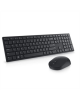 Dell Pro Keyboard and Mouse (RTL BOX) KM5221W Wireless, Wireless (2.4 GHz), Batteries included, Russian (QWERTY), Black
