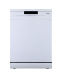 Gorenje Dishwasher GS620E10W Free standing, Width 85 cm, Number of place settings 14, Number of programs 4, Energy efficiency class E, Display, White