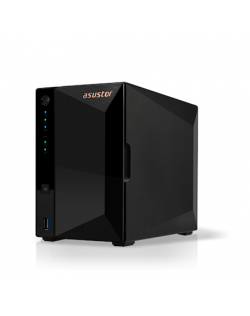 Asus AsusTor Tower NAS AS3302T Up to 2 HDD, Realtek RTD1296 Quad-Core, Processor frequency 1.4 GHz, 2 GB, DDR4, Black