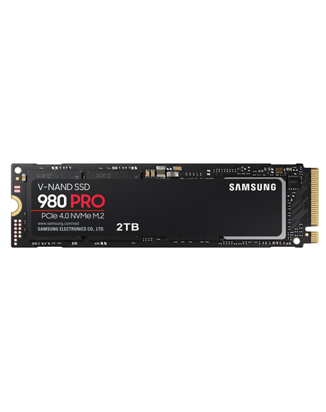 Samsung 980 PRO 2000 GB, SSD interface M.2 NVME, Write speed 5100 MB/s, Read speed 7000 MB/s