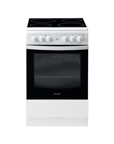 INDESIT Cooker IS5V8GMW/E Hob type Electric, Oven type Electric, White, Width 50 cm, Grilling, 57 L, Depth 60 cm