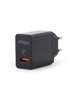 EnerGenie USB QC3.0 quick charger EG-UQC3-01 Black