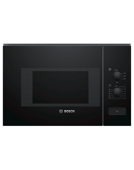 Bosch Microwave Oven BFL520MB0 20 L, Rotary knob, 800 W, Black, Built-in, Defrost function