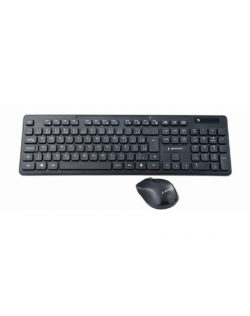 Gembird Wireless desktop set KBS-WCH-03 Wireless, Mouse included, US, Wireless connection, Black, US, 380 g