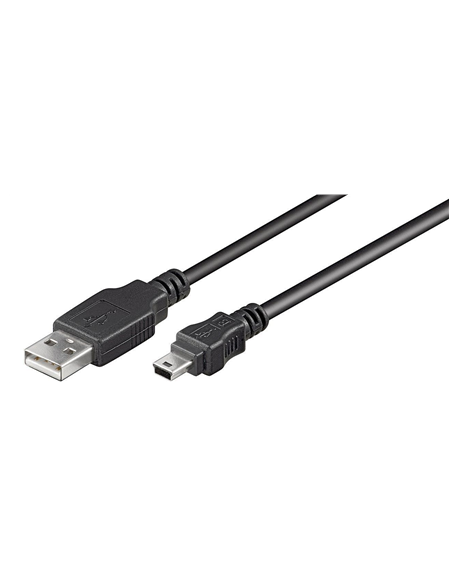 Goobay USB 2.0 Hi-Speed cable 50768 3 m, Black, USB 2.0 mini male (type B, 5-pin), USB 2.0 male (type A)