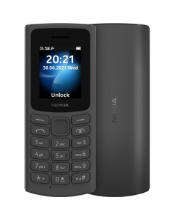 Nokia 105 DS TA-1378 Black, 1.8 ", QQVGA, 0.048 MB, Dual SIM, Nano Sim, 3G, USB version Micro, 1020 mAh