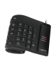 Logilink Flexible waterproof Keyboard USB + PS/2 ID0019A Wired, USB Type A male, German (QWERTZ), Black
