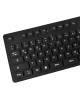 Logilink Flexible waterproof Keyboard USB + PS/2 ID0019A Wired, USB Type A male, German (QWERTZ), Black
