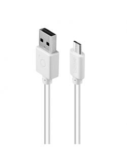Acme Cable CB1011W 1 m, White, Micro USB, USB A