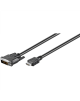 Goobay DVI-D/HDMI cable, nickel plated 50580 Black, 2 m