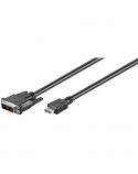 Goobay DVI-D/HDMI cable, nickel plated 50580 Black, 2 m