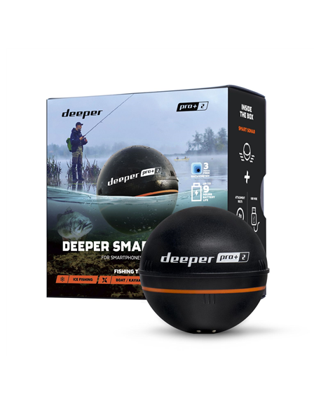 Deeper Smart Sonar PRO+2 Sonar, Black