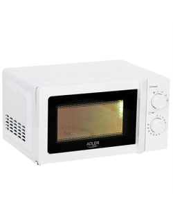 Adler Microwave Oven AD 6205 Free standing, 700 W, White, 5, Defrost, 20 L