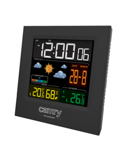 Camry Weather station CR 1166 Black, Date display