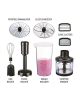 Camry Blender CR 4623 Hand Blender, 1600 W, Number of speeds Variable, Turbo mode, Chopper, Ice crushing, Black