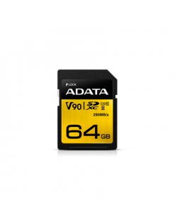 ADATA Premier ONE UHS-II U3 64 GB, SDXC, Flash memory class 10