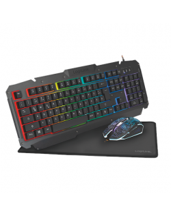 Logilink Gaming-Set, keyboard, mouse and mouspad ID0185 Keyboard and Mouse Combo, Keyboard layout German